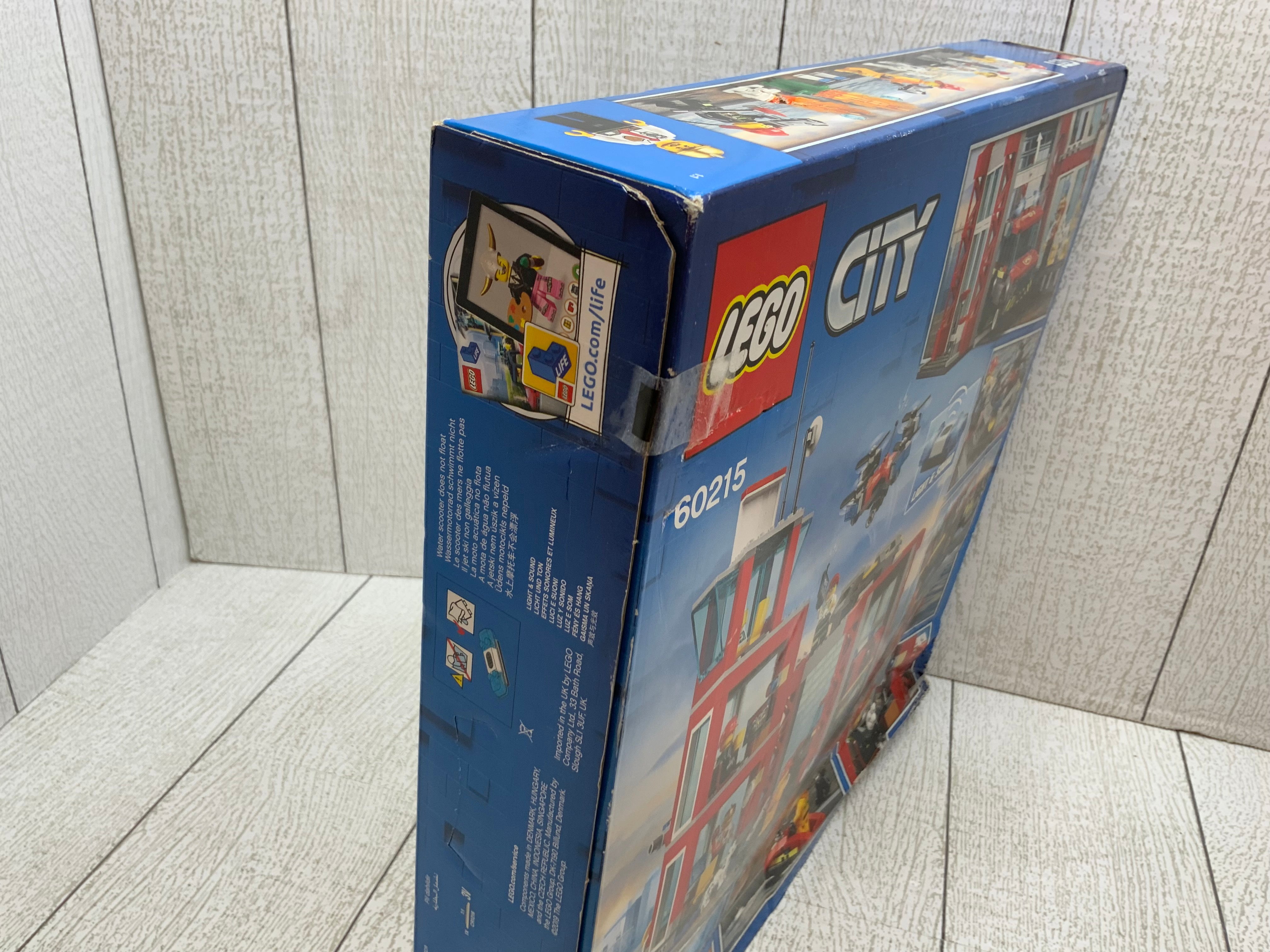 LEGO City Fire Station 60215 Fire Rescue Tower Building Set (8022578168046)